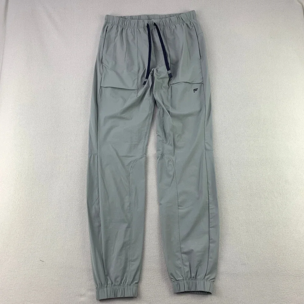 Fabletics The One Jogger Men Medium Grey Athletic Tech Performance Stretch Pants